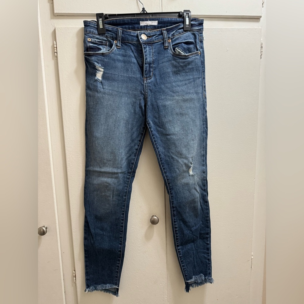 Ellie high rise denim straight leg jeans